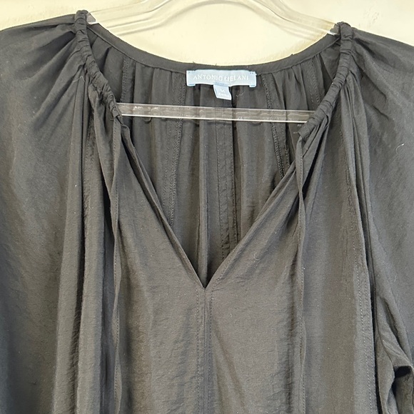 Antonio Melani Effie Long Sleeve V-Neck Blouse Size M - Picture 5 of 7